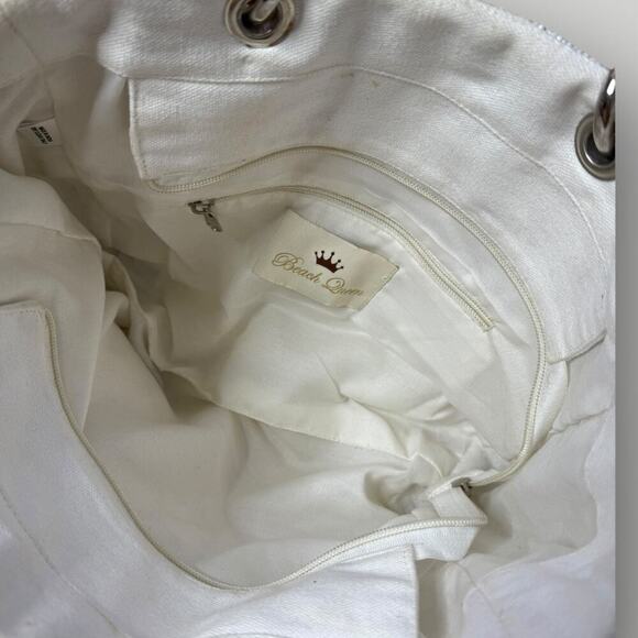 Love Pearl Hand-Beaded Beach Bag - Picture 5 of 12